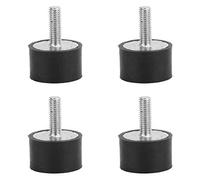 Supports Anti-Vibration en Caoutchouc 4 Pièces, Amortisseurs de Choc Structure Renforcée VE25*15 M6*18