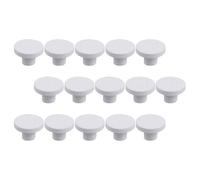 Supports Blanche Corail en Céramique de 15 Boutures Pièces | Bases pour Fragments de Coraux, Aquarium Eau de Mer et Équipements Similaires, Lot de 15