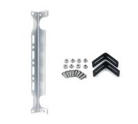 Supports boîte vitesse Kit Support Montage Refroidisseur D'huile Moteur Universel Accessoires Voiture En Aluminium D'épaisseur 2mm(Argent)