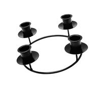 Supports Coniques de candélabres à 4 Bras en Fer rétro, Black