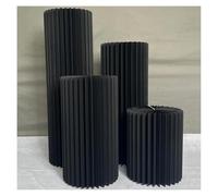 Supports cylindriques pliables, Cardboard Cylinder Pedestal Stands Foldable With Acrylic Disc White Multiple SizesWedding Party(Diameter 30cm,C)