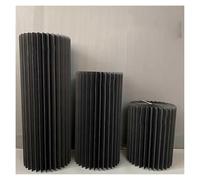 Supports cylindriques pliables, Foldable Paper Columns Pedestal Stand For Wedding DIY Decor Multicolor 30-40cm 3 Pcs(Diamete 40cm,A)