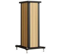 Supports d’Enceintes Effet Bois, Paire Universelle de Supports pour Enceintes bibliothèque Home cinéma, Base remplissable de Sable(Teak,50cm)