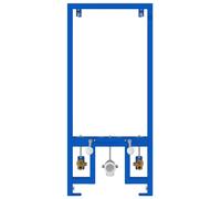 Supports d'accessoires de salle de bain vidaXL Bleu Métal, Plastique