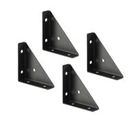 Supports d'angle de jardin extérieur, bureau, outils, Code , pièces en fer lourd, protecteur, renfort triangulaire droit, 20 Pour Bureau(Black)
