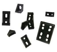 Supports d'angle en profilés d'aluminium, Connecteur de profilé en aluminium for routeur, support d'angle, 2020, 2028, 3030, 3060, 4040, 4080, 6060, 20/30/40/45/60, 2040(Noir,5PCS 3060)