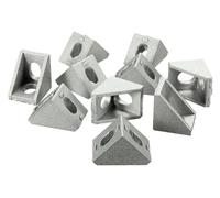 Supports d'angle en profilés d'aluminium, Équerres d'angle en aluminium 2020, 10 pièces, 20 x 17 mm, for connecteur