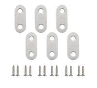 Supports d'Angle Plats,6 Pièces Équerre de Fixation Droit Plats Equerre D'assemblage Renforcée Inox Pattes avec Vis D'assemblage en Métal pour Chaise en Bois,Étagère,Panneau,Fenêtre,Meubles,Fixation