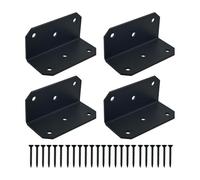 Supports d'angle polyvalents en acier revêtus d'une capacité de charge de 272,2 kg pour encadrement d'armoires, toitures, supports de renforcement de meubles