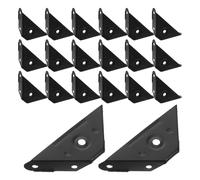Supports d'angle renforcés, 20 pièces, Code , connecteurs de meubles multifonctionnels, d'étagère d'armoire, noirs Pour Bureau