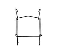 Supports d'assiettes invisibles pour mur | Supports d'exposition décoratifs pour vaisselle avec fils de suspension à crochet à ressort pour accrocher au mur (Support d'assiette noir, 9-13 cm)