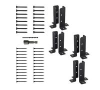 Supports de Base d'ancrage poteau pont, Support terrasse for garde-corps, cour, Gazebos extérieurs, Patio pour Poteau Bois(8Pcs)