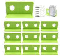 Supports de Batterie pour Ryobi 18v | Fixations de Batterie sans Fil pour Outils Ryobi 18v | Lot de 10 | Organisateurs de Batterie Noir pour Ryobi 18v | Pratique et Durable