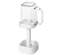 Supports De Brosse À Dents avec Couvercle, Conception De Couvercle Coulissante, 21,5 X 8,4 Cm, Organisateur De À Rotatif, Boîtier De Brosse À Dents, Support De 3 Slots Étanche, pour Le Do