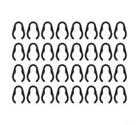 Supports de câble pour micro - 14 mm - 19 mm - Noir (grande taille) | Lot de 32 pièces en plastique ABS résistant, empêche la fracture, sécurise les câbles, reste bien rangé