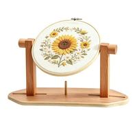 Supports de cadre de broderie - Supports rotatifs en bois, à 360 | Améliorez votre expérience d'artisanat en utilisant ce support rotatif en bois de trois cent soixante degrés.