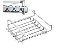 Supports de canettes pour réfrigérateur | Support auto-poussant en acier inoxydable, organiseur de bouteilles en métal - pour bouteilles, bière, boissons, garde-manger, congélateur, maison, cuisine