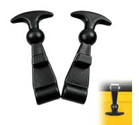 Supports de Capot Élastiques,Attache Capot Caoutchouc, Poignée en T Flexible,T Supports de Capots,pour Boîte à Outils, Chariot, Moteur de Voiture, 2 Pièces (Noir)