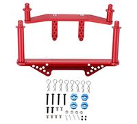 Supports de carrosserie Avant et arrière en Alliage d'aluminium avec poteaux de carrosserie pour pièces de Mise à Niveau de Voiture Traxxas Slash 2WD 1/10 RC, rehausseur de (Rouge)