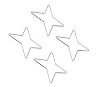 Supports De Casseroles Carrés en Acier Antirouille 4 Pièces Construction Robuste Base Antidérapante Sécurisée pour Ustensiles Cuisine Supports Casseroles Cuisine Durables