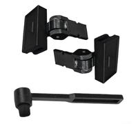 Supports de charnière à ressort 4,3 cm pour couvercle de tourne-disque | Construction robuste, indéformable, fonction charnière fiable, finition noire, design de taille standard