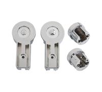 Supports de charnière de salle de bains, accessoire élégant D cor for salle de bains, supports d'installation simples, utilisation polyvalente for les douches, 4 pièces