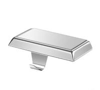 Supports de chaussettes en acier inoxydable avec base lestée pour une utilisation en cheminée, conçus pour maintenir les chaussettes de Noël et les décorations de Noël en toute sécurité (argent)