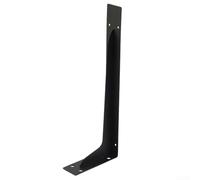 Supports de cheminée en métal robuste pour grandes étagères murales triangulaires flottantes, supports d'étagère avant avec revêtement de peinture résistant à la rouille (15,2 cm)