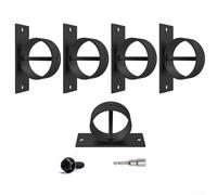 Supports de corde noirs élégants pour organiser les cordes dans les espaces extérieurs esthétiques