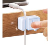 Supports de cordon - Support de câble autocollant pour bureau, outil de gestion des câbles, supports de chargeur pour table de chevet, voiture, mur, bureau, cuisine