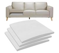 Supports De Coussins Incurvés Pour Canapé Affaissés, Panneaux De Soutien À Placer Sous Les Coussins, Insert De Remplacement En Mousse Haute Densité 70 x 70 cm Pour Réparer Canapé, Blanc (3 Pièce)