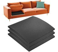 Supports De Coussins Incurvés Pour Canapé Affaissés, Panneaux De Soutien À Placer Sous Les Coussins, Insert De Remplacement En Mousse Haute Densité 70 x 70 cm Pour Réparer Canapé, Noir (3 Pièce)