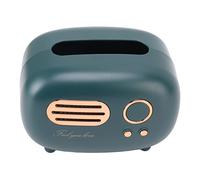 Supports de Couvercle de Boîte à Mouchoirs, Support de Boîte Kleenex de Style Radio Rétro pour Salle de Bain et Bureau (Vert)