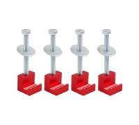 Supports de de boîte à outils en aluminium à installation rapide, ensemble de de boîte à outils solide pour camion, 4 pièces pour une gestion sécurisée du fret, pas de perçage de boîte
