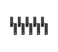 Supports de dérivation pour portes de grange 5 pcs rails plats 4009760