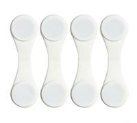 Supports de douche magnétiques double face pour doublure et mur en silicone imperméable avec rideau puissant à aimants (blanc)