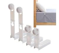 Supports de draps pour coins, 4 supports de drap-housse réglables, pinces antidérapantes, sangles de matelas fermes, accessoires de literie serrés 19 x 11 x 3 cm pour un ajustement sûr