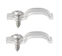 Supports de fixation haute performance avec propriétés antirouille pour une utilisation à long terme des bandes LED (100 pièces)