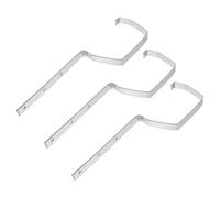 Supports de Fixation pour Gouttières en Fer, Lot de 3, Argenté