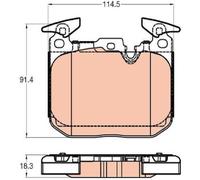 Supports de fixation pour les armes à feu TRW GDB2031