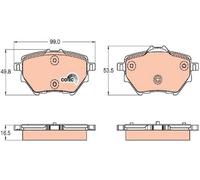 Supports de fixation pour les armes à feu TRW GDB2036