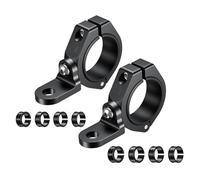 Supports de fixation pour phares de moto en alliage d'aluminium, support pour drapeau, lampe pour arceau de sécurité robuste et solide Support de serrage Support Phare(2 pieces)