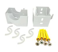 Supports de fixation pour radiateur vertical à colonne, blanc