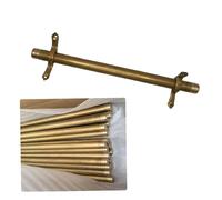 Supports de Fixation réglables pour Tapis d'escalier, Barres de Tension dorées avec Embout sphérique, pour la décoration de Maisons, musées et Villas.