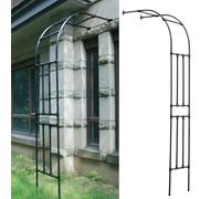 Supports de fleurs modernes en demi-arc | Arches de jardin pour plantes grimpantes, rosiers et vignes | Acier durable, facile à installer, pour balcon ou terrasse (220 x 240 x 4)
