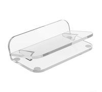 Supports de haut-parleur en acrylique avec mécanisme d'inclinaison de 5 degrés et coussinets anti-résonance pour un transfert de signal audio propre (transparent)