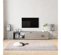 Supports De Haut-Parleurs 2 Pcs Argenté Verre Trempé 1 Pilier