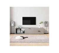 Supports De Haut-Parleurs 2 Pcs Noir Et Argenté 1 Pilier