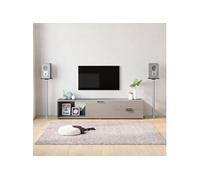 Supports de haut-parleurs - - Argenté - Verre trempé - Aluminium - 2 pcs