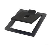 Supports de haut-parleurs de bureau en métal pour moniteurs de studio et haut-parleurs d'étagère pour améliorer l'imagerie sonore et l'angle d'écoute (noir uni)